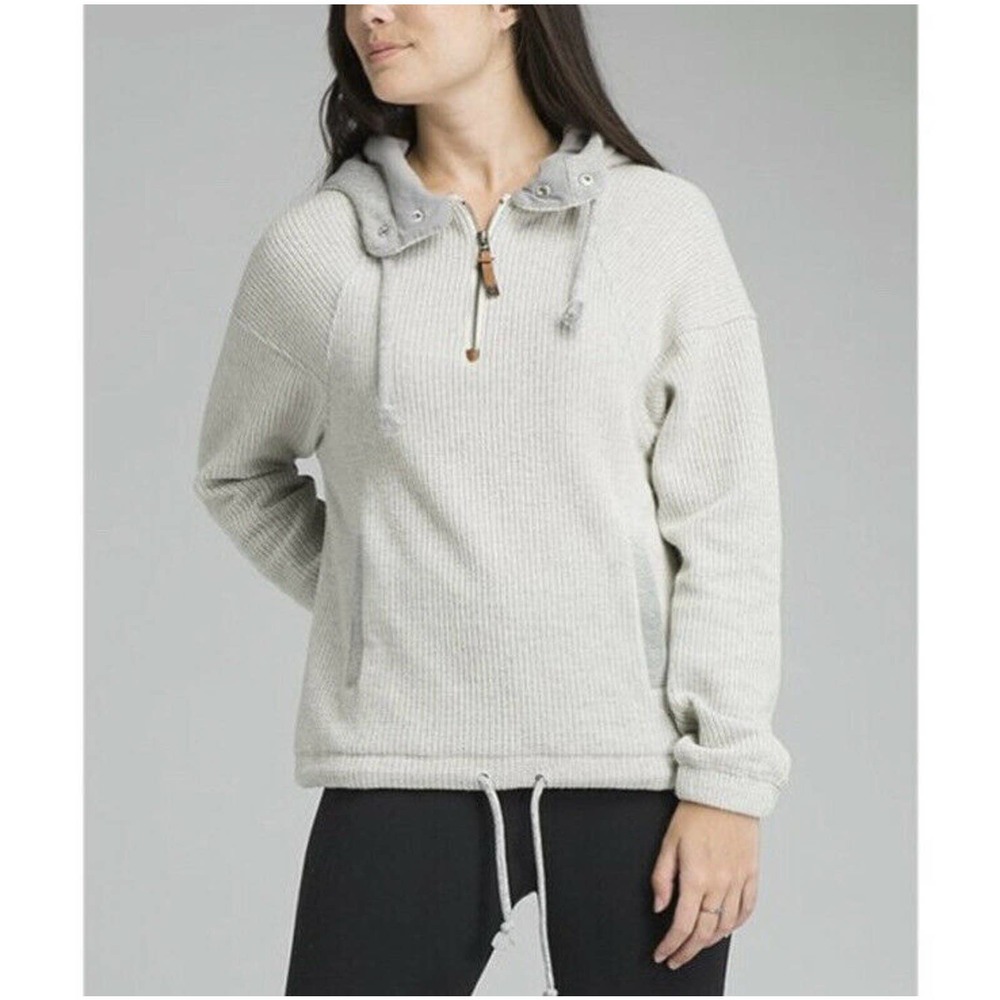 prAna Hartlie Wool Pullover Hoodie Hooded Sweatshirt